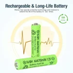 48PCS AA NiMH Rechargeable Batteries 33600mAh 2