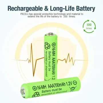 48PCS AA NiMH Rechargeable Batteries 33600mAh 2