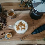 Stovetop Moka Pot Espresso Maker with Milk Frother 4