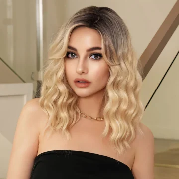 18 Inch Gradient Long Curly Cosplay Wig for Womens 2 | PricZone