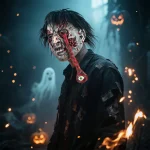 Realistic Latex Horror Mask for Cosplay 2