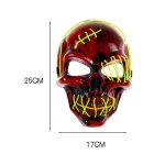 Glow LED Skull Pirate Mask for Halloween 5