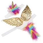 Cat Unicorn Costume with Horns and Rainbow Mane 4