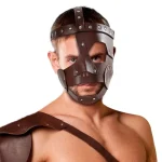 Roman Gladiator Leather Mask Helmet for Cosplay 2