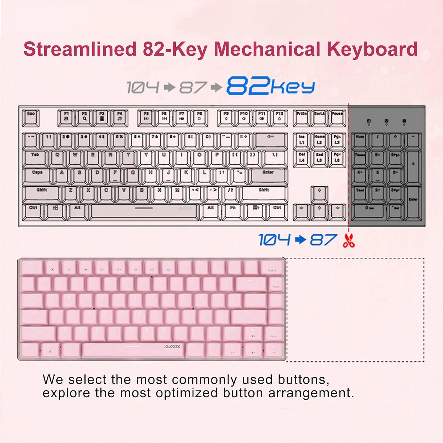 Ajazz AK33 Compact Gaming Keyboard 4 Ajazz AK33 Compact Gaming Keyboard 4