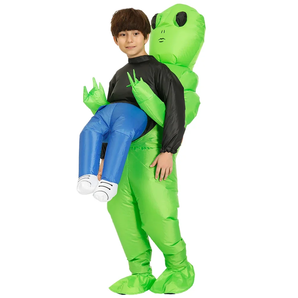 Green Alien Inflatable Costume for Adults 6 Green Alien Inflatable Costume for Adults 6