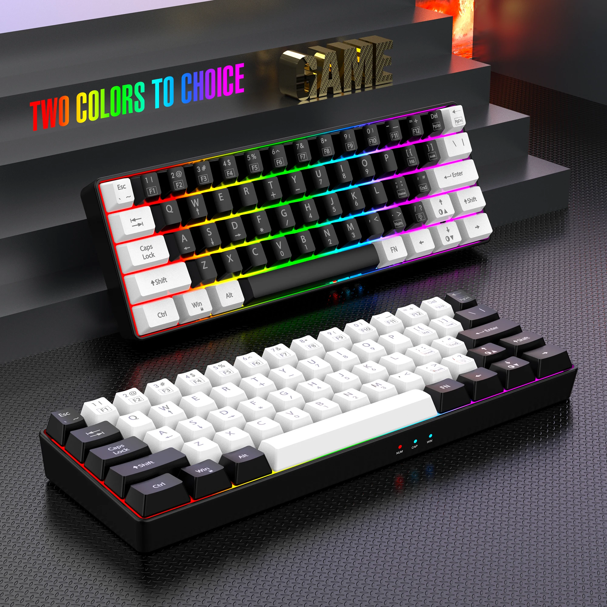 RGB Wired Game Keyboard Waterproof Portable 5 RGB Wired Game Keyboard Waterproof Portable 5