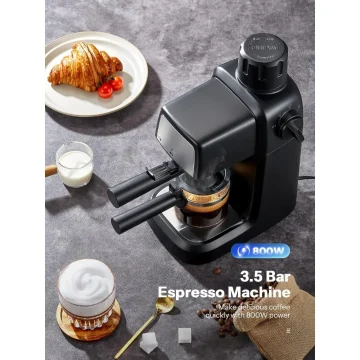 Compact 800W Espresso Machine with Steam Wand 2 | PricZone