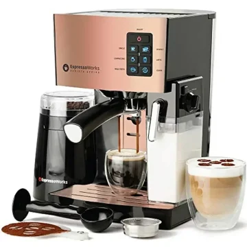 19 Bar Espresso Maker Set with Grinder Frother 1