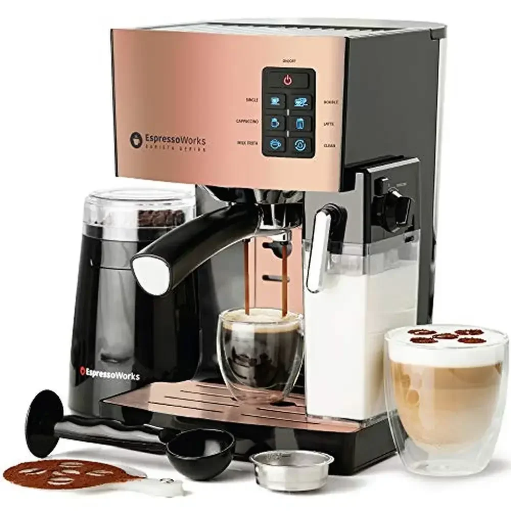 19 Bar Espresso Maker Set with Grinder Frother 1 19 Bar Espresso Maker Set with Grinder Frother 1
