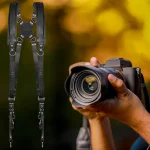 Adjustable Leather Dual Camera Strap 2