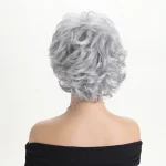 Colored Synthetic Long Straight Wig with Bangs 4