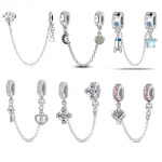 925 Sterling Safety Chain Clip for Charm Bracelets 1