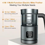 4 in 1 Milk Frother and Steamer, Hot or Cold Foam 4