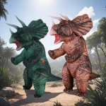 Inflatable T Rex Alien Rabbit Mascot Costume 4