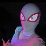 LED Eyes Cosplay Helmet Glow Mask Halloween 4