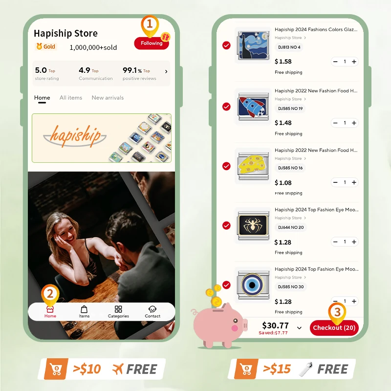 Halloween Italian Charm 9mm Pumpkin Ghost Witch 4 Halloween Italian Charm 9mm Pumpkin Ghost Witch 4