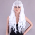 Noble White Long Wavy Cosplay Wig 26 Inch 2