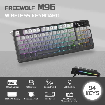 M96 Wireless RGB Gaming Keyboard Dual Mode 1