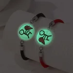 Luminous Sun Moon Couples Rope Bracelets Set 2
