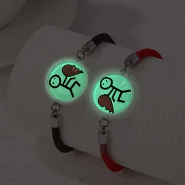 Luminous Sun Moon Couples Rope Bracelets Set 2 | PricZone