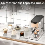 Compact 20-Bar Stainless Steel Espresso Maker 4