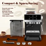 Bluebow 20-Bar Espresso Machine with Grinder 5