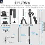 Professional Carbon Fiber Camera Tripod 4