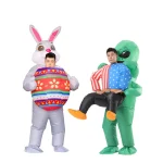 Inflatable T Rex Alien Rabbit Mascot Costume 5