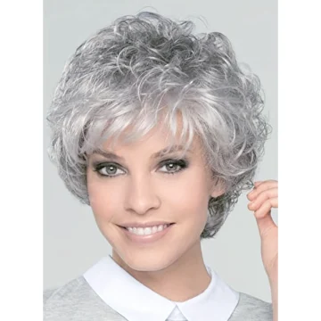 Colored Synthetic Long Straight Wig with Bangs 1