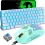 Ziyou Lang Blue LED Gaming Keyboard Set