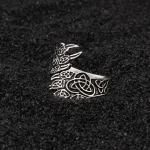 Sterling Silver Viking Bear Claw Knot Ring 3