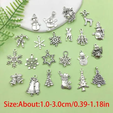 Christmas Charms Set Santa Snowflake Pendants 2 | PricZone Christmas Charms Set Santa Snowflake Pendants 2 | PricZone