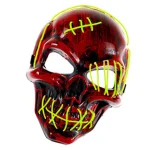 Glow LED Skull Pirate Mask for Halloween 3