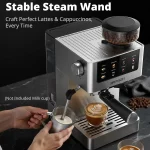 20 Bar Espresso Maker with Burr Grinder 4