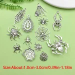 Antique Silver Halloween Charms 10 or 13pcs 2