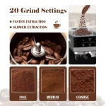 Bluebow 20-Bar Espresso Machine with Grinder 4