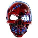 Glow LED Skull Pirate Mask for Halloween 4