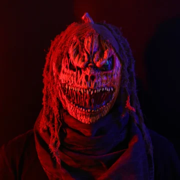 Pumpkin Ghost Braided Wig Cosplay Mask Womens 2