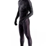Black Venom Spider Web Bodysuit Removable Mask 2