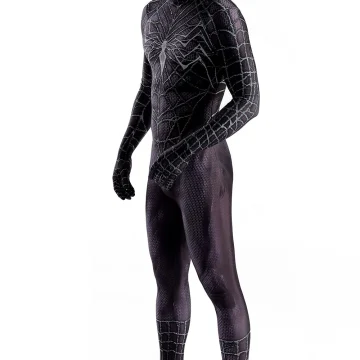 Black Venom Spider Web Bodysuit Removable Mask 2 | PricZone Black Venom Spider Web Bodysuit Removable Mask 2 | PricZone