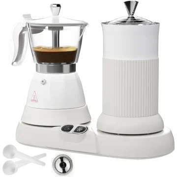 2-in-1 Espresso Maker with Milk Frother 1