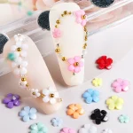 24 Grid 3D Flower Nail Charms Set 6