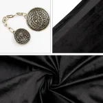 Viking Hooded Cape Medieval Black Cloak 6