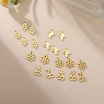 Stainless Steel Cat Flower Owl Star Pendants 3