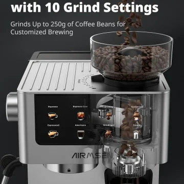 Airmsen 20 Bar Espresso Machine with Grinder 2 | PricZone Airmsen 20 Bar Espresso Machine with Grinder 2 | PricZone