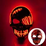Glow LED Skull Pirate Mask for Halloween 1