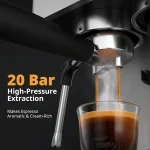 20 Bar Espresso Maker with Burr Grinder 5