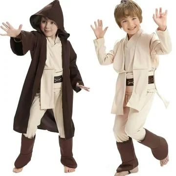 Kids Jedi Knight Costume Set Anakin Obi Wan 1