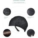 Black Synthetic Long Straight Wig with Bangs 6